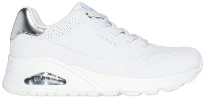 Produktbild von Skechers Uno Shimmer Away White/Silver & Gray Größe EU 42
