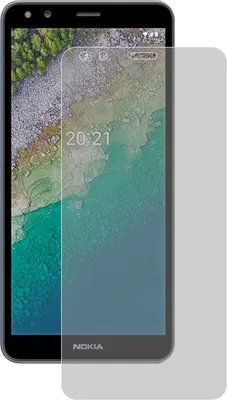 Productafbeelding van 2x Nokia C01 Plus, 2x Premium beschermfolie, 7H hardheid, antibacterieel, schokbestendig