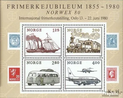 Produktbild von Briefmarken Norwegen 1980 Mi Block3 (kompl.Ausg.) postfrisch NORWEX 1980
