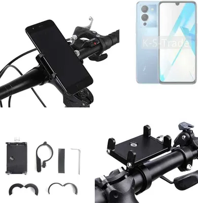 Produktbild von K-S-Trade Handyhalterung für das Fahrrad kompatibel mit Infinix Note 12 Halter Lenkstange Fahrradhalterung Motorrad Bike Mount Befestigung Smartphone