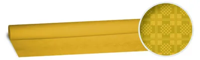 Produktbild von 1 Rolle Damasttischdecke Tischtuch aus Papier 1,20m  x 8m gelb
