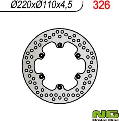 Produktbild von Ng Hintere Bremsplatte Für Aprilia 125/350/600/650 (220X110X4.5)