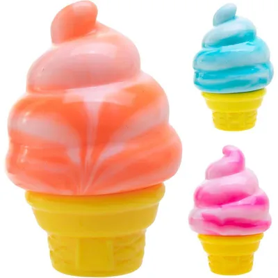 Produktbild von 3 Stück Ice Cream Squishy Spielzeug Quetschspielzeug Anti Stress Knautschspielzeug Eiscreme Stressabbau Spielzeug für Kinder Erwachsene Büro Schule