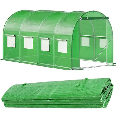 Productafbeelding van Folie Voor Kweekkas - Tuinkast - Broeikas - Plantenkas - 450x200x200 CM