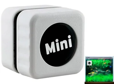 Produktbild von Mini-Aquarienreiniger mit Magnet für Glasaquarien