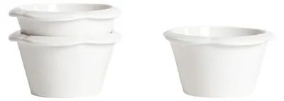 Produktbild von HOMLA Set von NELSON Auflaufformen mit Blumenrand, 3er-Set, 9,5x5 cm