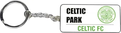Produktbild von Celtic FC - Schlüsselanhänger, Straßenschild BS6389 (Einheitsgröße) (Silber/Weiß)