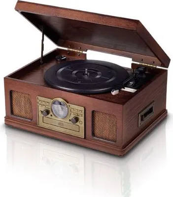 Produktbild von 5-in-1-Musikcenter - Plattenspieler, CD-Player, Kassettenrekorder, AUX-Radio