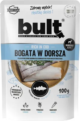 Immagine prodotto di Cibo Umido Per Cani Bult, Ricco Di Merluzzo, 100 G