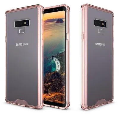 Produktbild von Handy Tasche für Samsung Galaxy Note 9 Case Schutz Hülle Cover Tranparent Pink