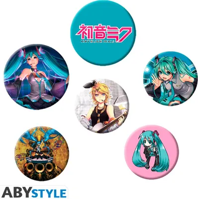 Obrázok produktu pre Hatsune Miku odznaky 6-pack