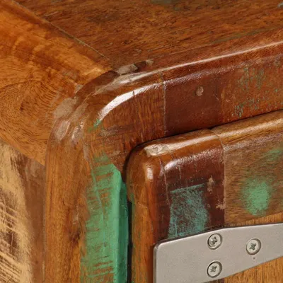 Image de Table basse 85x55x40 cm Vieux bois massif