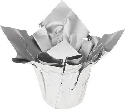 Produktbild von Mini Übertopf Silber Deko Ø4,5cm H7cm 8St Geschenkset, 8 Stück