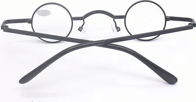 Produktbild von Klassische Kleine Runde Lesebrille für Damen Herren +2,0 Schwarz