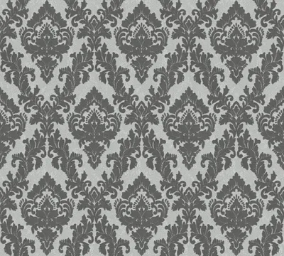 Produktbild von Architects Paper Barocktapete Castello Tapete mit Ornamenten Vliestapete mit Echtflock grau 10,05 m x 0,52 m