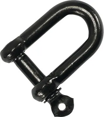 Produktbild von Schäkel 6 mm schwarz verzinkt.