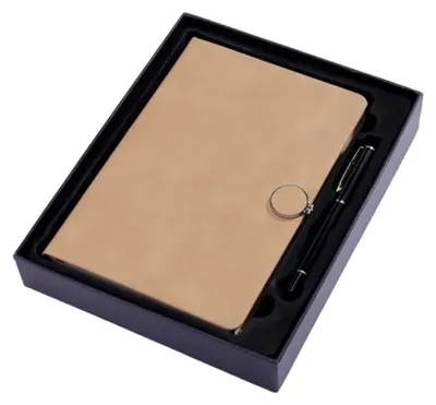 Produktbild von Notizbuch A5 aus Leder, Business-Notizbuch/Schreibblock, 260 dicke Seiten, Geschenkbox. A5 Reisetagebuch – Nachfüllbares A5-Reisetagebuch – Ideal zum Schreiben, für Dichter, Reisende und als Tagebuch – Blanko-Einlagen. Ledermappe für Damen und Herren – Nachfüllbarer Ledereinband mit liniertem A5-Notizbuch.