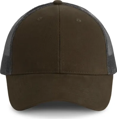 Produktbild von K-Up Herren Kappe Trucker Cap Mesh Baseballcap Mütze Seemannsmütze, Größe:U, Farbe:Dark Khaki/Dark Grey