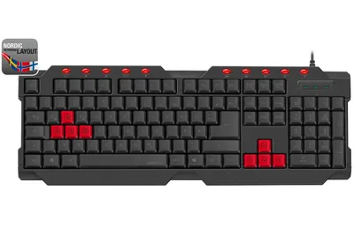 Produktbild von Herná klávesnica FERUS Black Nordic Layout