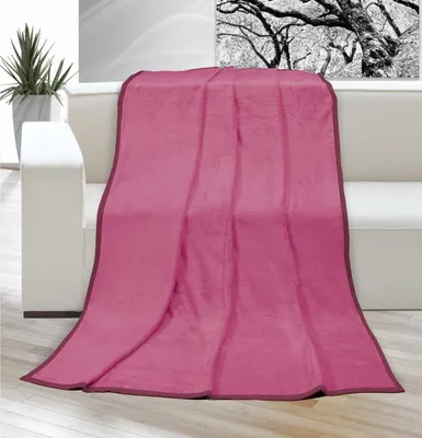 Immagine prodotto di Coperta micro letto matrimoniale 200x230cm rosa