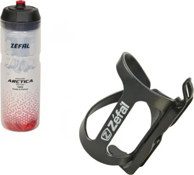 Produktbild von Zefal 1xTrinfklaschenhalter WIIZ schwarz mit 1xZefal Trinkflasche Arctica rot...