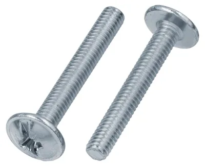 Produktbild von Linsenkopfschrauben mit Flansch M8 x 35 mm Kreuzschlitz 10 Stück Verzinkt DIN 967 Vollgewinde