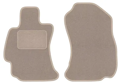 Image de Tapis avant en moquette pour Subaru Legacy V 2009- (berline/break) – 2 pièces, beiges, sur mesure – Wielganizator LUX