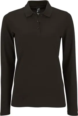Image de SOLS - Polo « Perfect » pour femmes à manches longues LT2512 (M) (noir)