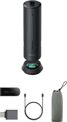 Produktbild von Insta360 Wave Black Speakerphone Konferenzmikrofon 360° 8 Mikrofone Bluetooth USB-C