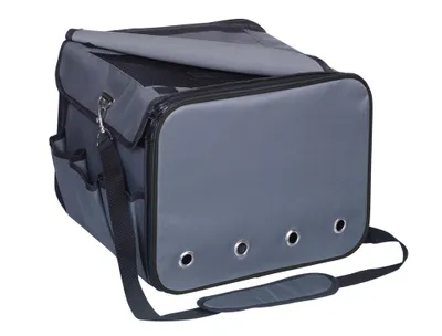 Produktbild von Nobby Merlo, Weicher Haustierträger, Auto-Haustiertransportbox, Katze, 8 kg, Frontlader, Grau