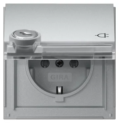Produktbild von GIRA 456965 SCHUKO KD Schloss gleich + B (456965)