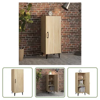 Produktbild von The Living Store Sideboard Sonoma-Eiche 34,5x34x90 cm Holzwerkstoff