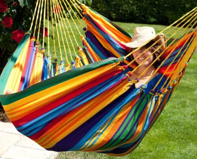 Produktbild von MacaMex Hängesessel Cayo Gigante Paradiso MacaTex - Hängestuhl Südamerika wetterfest Hängestuhl