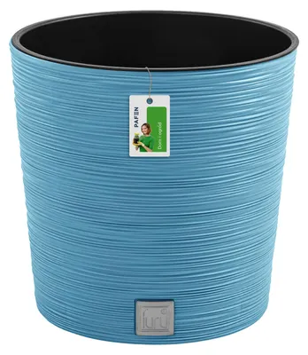 Produktbild von Prosperplast Skandinavisches blaues Pflanzgefäß, 30 x 30 x 29,4 cm, Inhalt 15 L