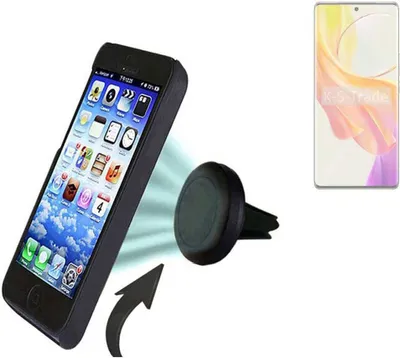 Produktbild von K-S-Trade Kompatibel mit Vivo V29 Lite 5G Auto Handy Halterung KFZ Halter Lüftungsgitterhalterung Air Vent mount Smartphone Halter