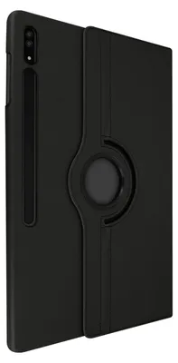 Image de housse à rabat 360° avec fonction de support pour Samsung Tab S8 Ultra - Noir