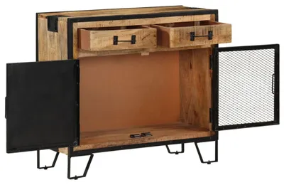 Produktbild von vidaXL Sideboard 80×31×71 cm Raues Mango-Massivholz