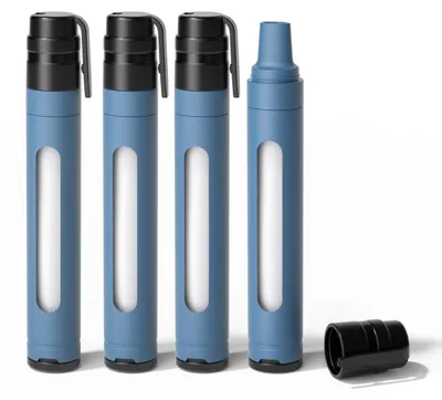 Produktbild von Wasserfilter Outdoor Survival Stift 0,01 µm Ultrafiltration Aktivkohle 3000 L Blau