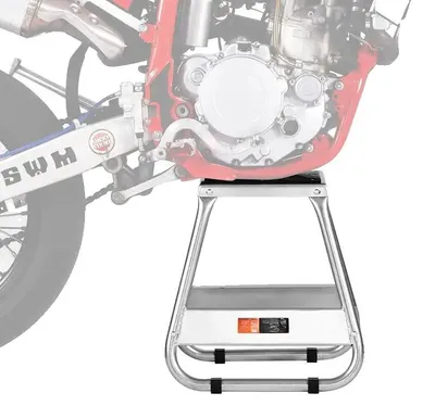 Obrázek produktu pro Stojan na motocykl, nosnost 499 kg, robustní ocelová konstrukce, černá barva