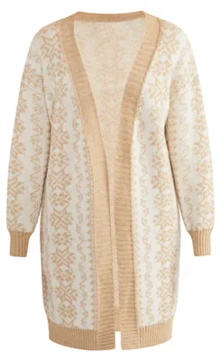 Produktbild von CALEY Damen Strickjacke - Beige, M/L