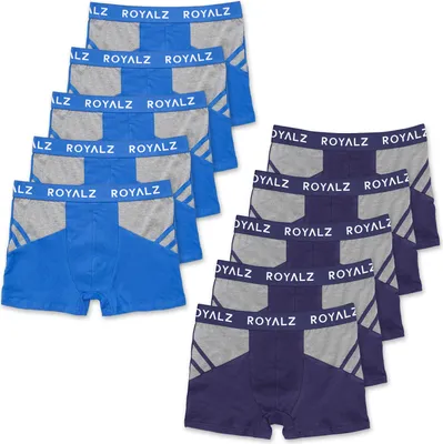 Produktbild von ROYALZ Boxershorts Herren Unterhose 10er Pack Sport-Look Sportiv Männer Unterwäsche men 10 Set (95% Baumwolle / 5% Elasthan)