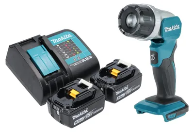 Produktbild von Makita DML 808 ST Akku Handstrahler 14,4 / 18 V 190 lm LED + 2x Akku 5,0 Ah + Ladegerät