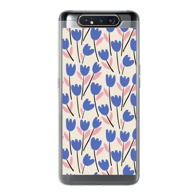 Produktbild von MuchoWow® Handyhülle Schutzhülle Hülle für Samsung Galaxy A80 Blume - Muster - Tulpe Silikon Softcase Handy Hülle - Schutzdeckel