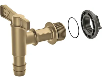 Obrázok produktu pre Výpustný ventil pre sudy na vodu Waterform CANTAP 1 plastový zlatý