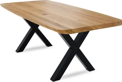 Produktbild von Esstisch Danette 3 180x79x90 Esszimmertisch Massivholz Wildeiche