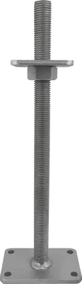 Produktbild von GeZu Impex® Pfostenträger Ulrich höhenverstellbar M30 x 500 mm, 100 x 100 mm Pfostenschuh Stützenfuß