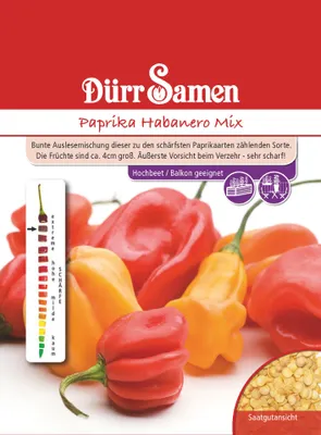 Produktbild von Chili Habanero Mix | Chilisamen von Dürr Samen