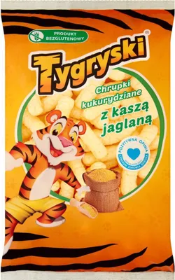 Zdjęcie produktu dla Tygryski Chrupki Kukurydziane Z Kaszą Jaglaną 50 G