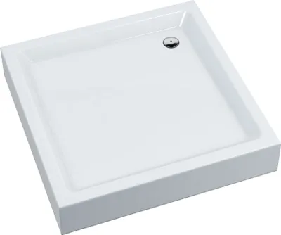 Produktbild von AQUABAD® Duschwanne Komplettset NORMA Maße: 80x80cm quadratisch 3x Standfüße + Viega Domoplex Ablaufgarnitur