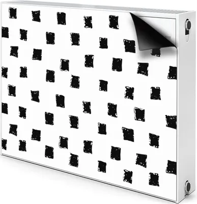 Obrázok produktu pre Magnetický kryt na radiátor Kryt na radiátor 100x60 cm - štvorce, lakovaný